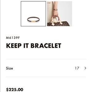 Louis Vuitton Keep it Bracelet